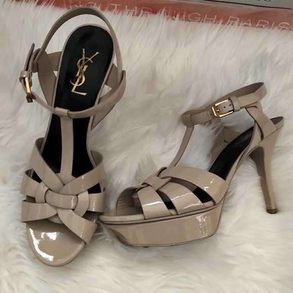 *SOLD* 💯Authentic YSL T-Strap Tribute Sandals - Picture 2 of 8